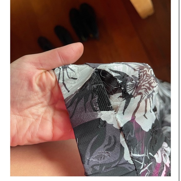 South Sea Sweetie Black and White Floral Sheer Swim Cover Up Set - Picture 5 of 5